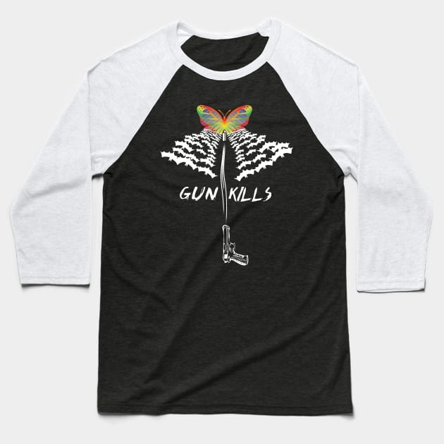 Gun kills Baseball T-Shirt by Recklessframe